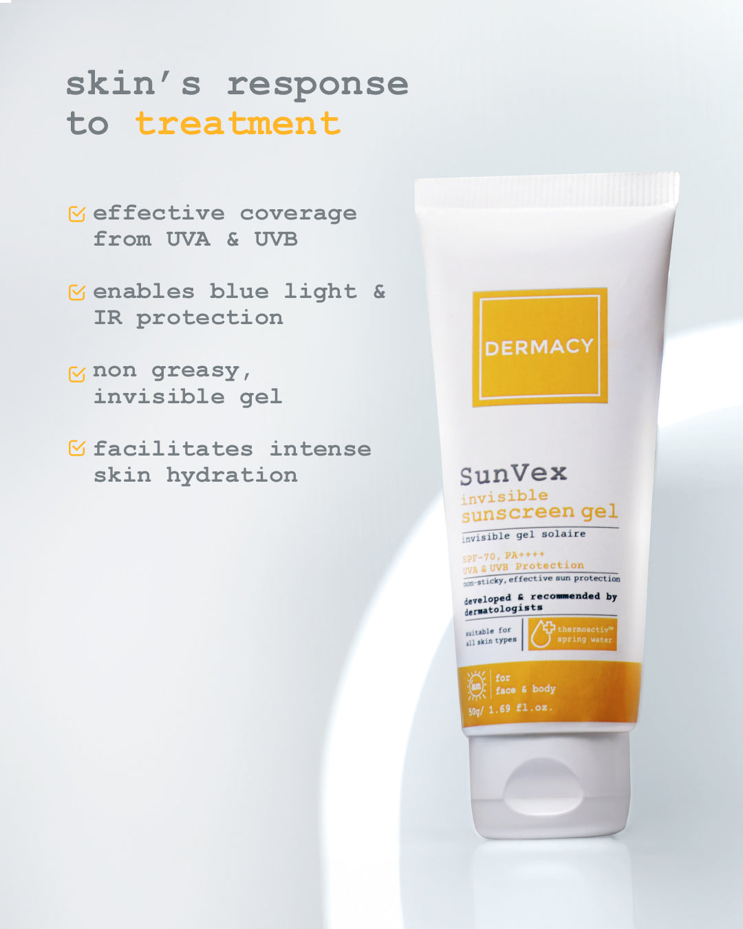 invisible sunscreen gel